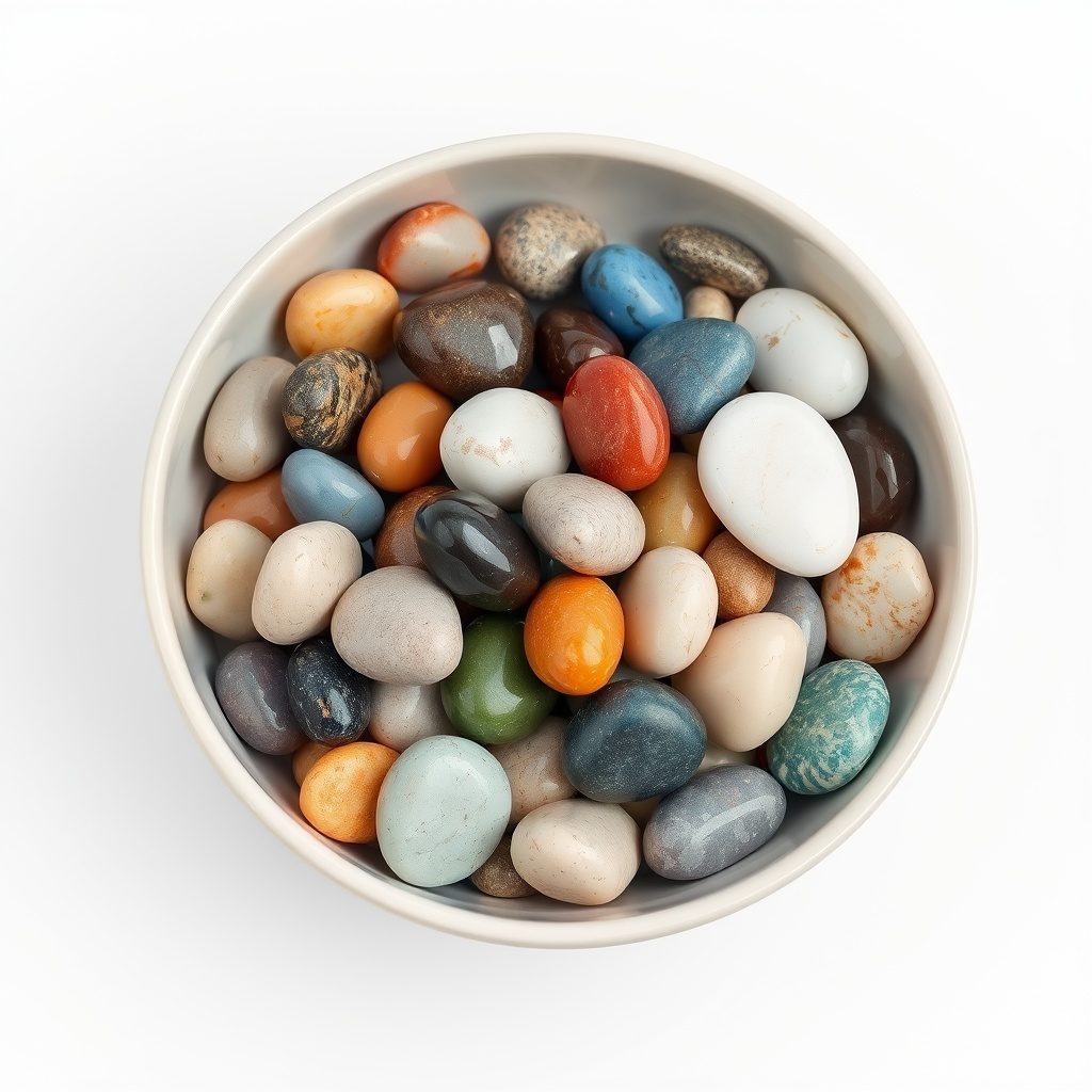 Natural polished stone collection