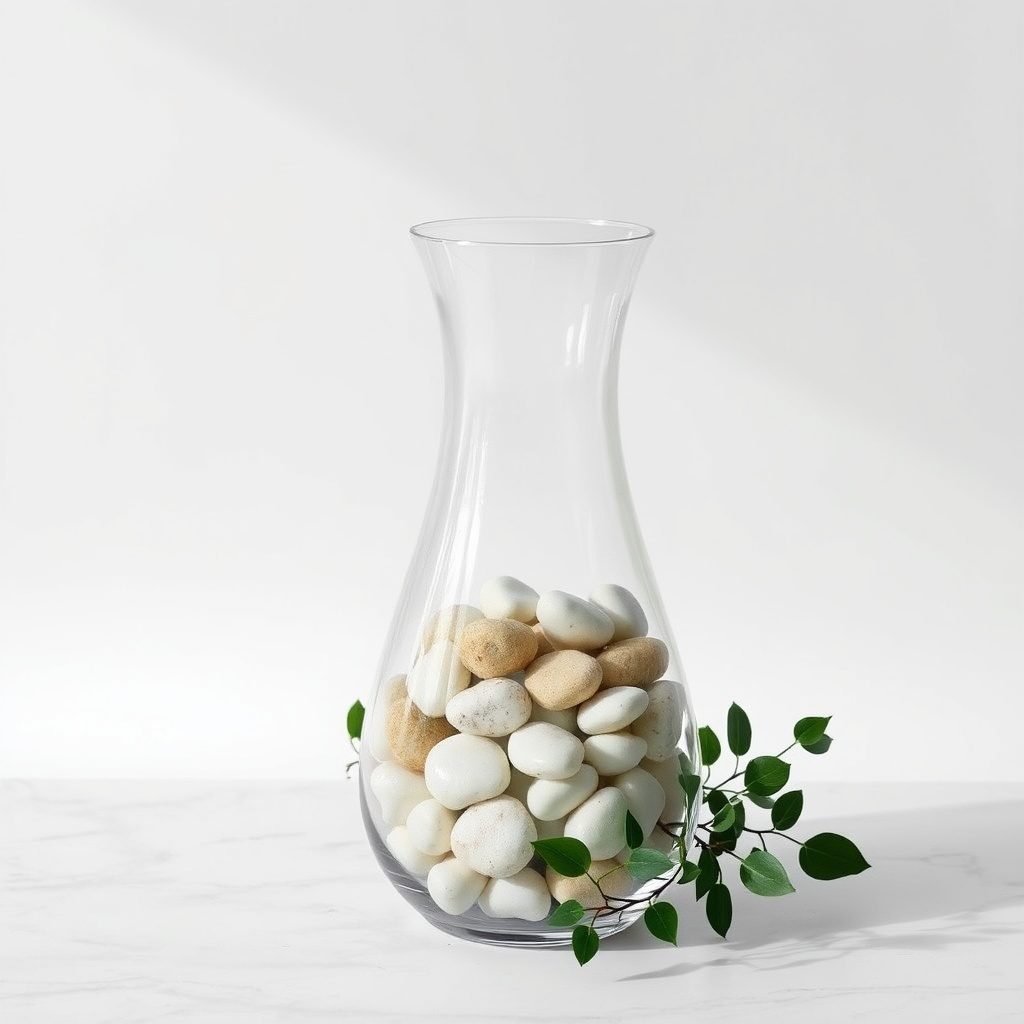 Red polished pebbles