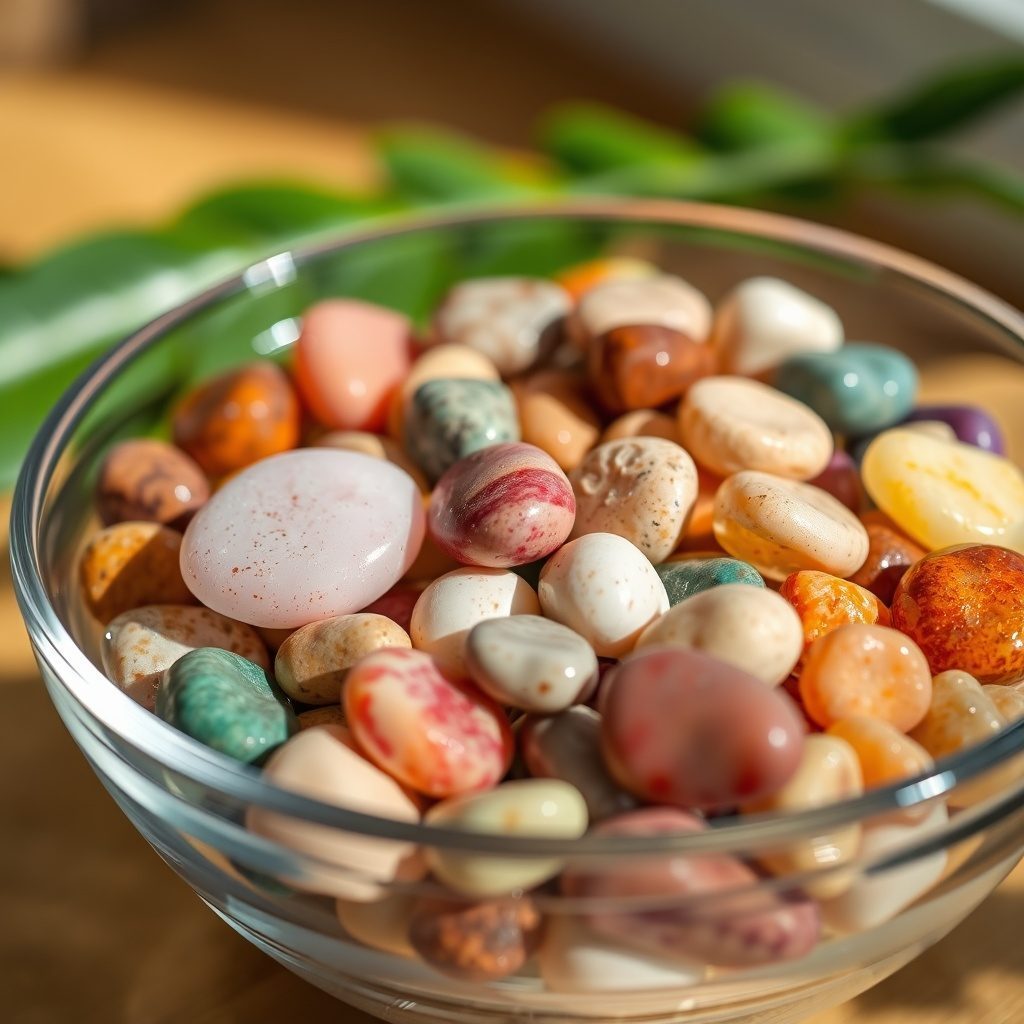 Polished pebble vase fillers